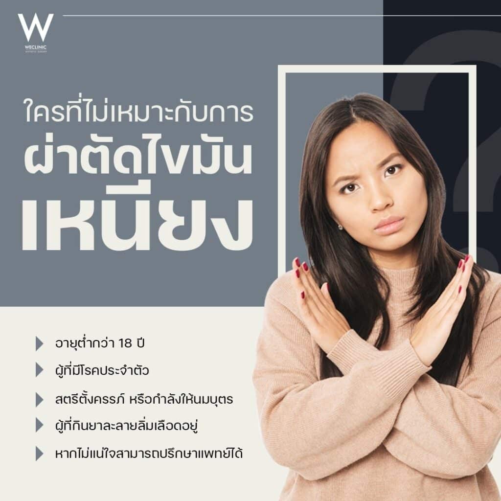 ใครไม่เหมาะที่จะผ่าเหนียง